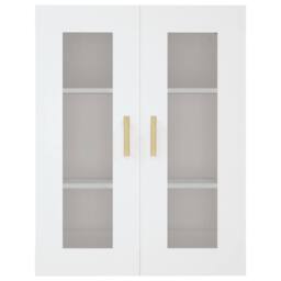 Berkfield Home Hanging Wall Cabinet White 69.5x34x90 cm - thumbnail 3