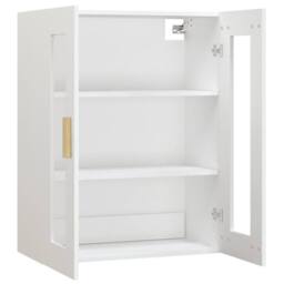 Berkfield Home Hanging Wall Cabinet White 69.5x34x90 cm - thumbnail 5