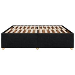 Berkfield Home Bed Frame without Mattress Black¬†Super King Fabric in Black - Size: Super King - thumbnail 5