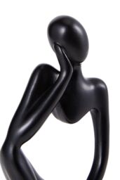 H&O Direct Thinker Resin Tabletop Abstract Decoration in Black - thumbnail 3