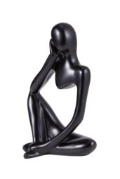 H&O Direct Thinker Resin Tabletop Abstract Decoration in Black - thumbnail 6