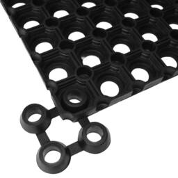 Berkfield Home Mat Rubber 16 mm 80x120 cm in Black - thumbnail 5