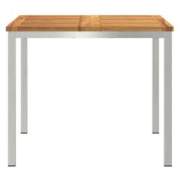 Berkfield Home Outdoor Dining Table 90x90x74.5 cm Solid Wood Acacia in Brown - thumbnail 5