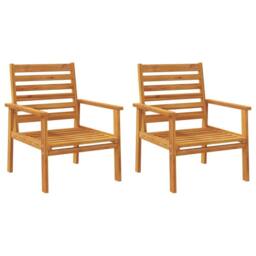 Berkfield Home 4 Piece Garden Lounge Set Solid Wood Acacia in Brown - thumbnail 4