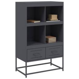 Berkfield Home Highboard Anthracite 68.5x39x111.5 cm Steel in Dark Grey - thumbnail 7