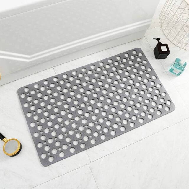 Kelvenix Extra Large Bath Mat Non Slip in Grey - image 1