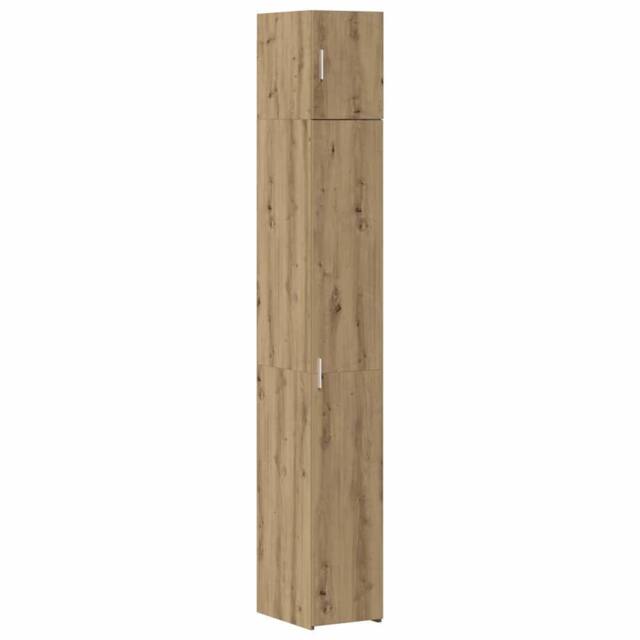 Berkfield Home Slim Storage Cabinet Artisan Oak 30x42.5x225 cm Engineered Wood in Brown - image 1