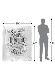 Warner Brothers Supernatural Family Business Silky Touch Super Soft Throw Blanket in White - thumbnail 5