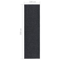 Berkfield Home Dirt Trapper Carpet Runner 100x350 cm Anthracite in Black - Size: 100 cm diameter - thumbnail 6