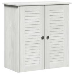 Berkfield Home Bathroom Furniture Set with Shelf with Storage with Door 2 pcs Br… in White - thumbnail 5