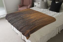 Benjamin Tate Design broom stick on the wall Designer Blanket in Natural - Size: 120 cm x 150 cm - thumbnail 4