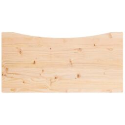 Berkfield Home Desk Top 80x40x2.5 cm Solid Wood Pine in Brown - thumbnail 4