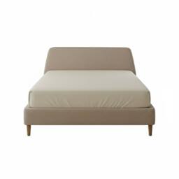 Snug City Flannelette Fitted Sheet Extra Deep 40cm Skirt Soft Brushed Cotton in Cream - Size: Super King - thumbnail 2