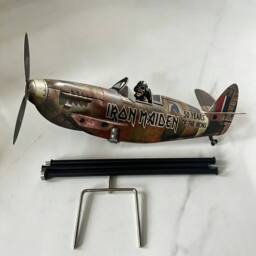 Quipulse Pilot Iron Rotating Garden Windmill in Grey - thumbnail 2