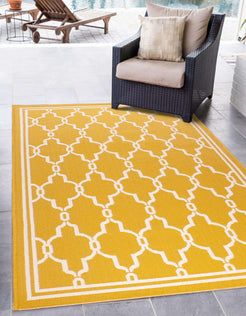 Rugstyle Summer Breeze Outdoor Rug in Gold - Size: 100 cm x 150 cm - image 1