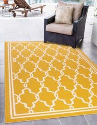 Rugstyle Summer Breeze Outdoor Rug in Gold - Size: 100 cm x 150 cm - thumbnail 1