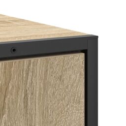 Berkfield Home 3 Piece Bathroom Furniture Set Sonoma Oak Engineered Wood in Beige - thumbnail 9