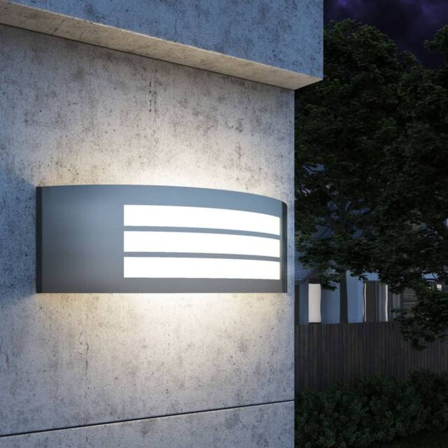 Berkfield Home Outdoor Wall Light Stainless Steel in Silver - image 1