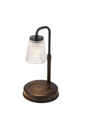 H&O Direct Height Adjustable Dimming Candle Warmer Lamp in Black - thumbnail 1