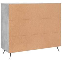 Berkfield Home Sideboard Concrete Grey 90x34x80 cm Engineered Wood - Size: 90 x 34 x 80 cm - thumbnail 8