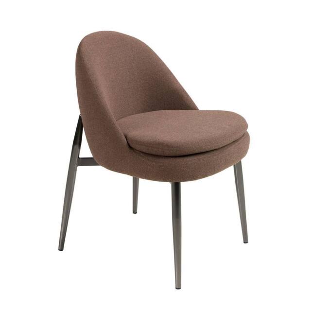 Angel Cerda Dark-Brown Fabric Dining Chair in Brown - image 1