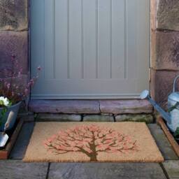 Artsy Mats Blossom Tree of Life Coir Doormat in Brown - Size: 40 cm x 60 cm - thumbnail 2