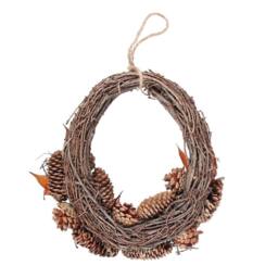 Something Different Apple & Pinne Wreath in Brown - thumbnail 2