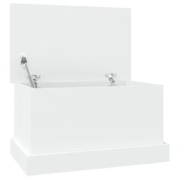 Berkfield Home Storage Box White 50x30x28 cm Engineered Wood - Size: 50 x 30 x 28 cm - thumbnail 2