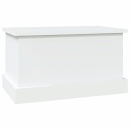 Berkfield Home Storage Box White 50x30x28 cm Engineered Wood - Size: 50 x 30 x 28 cm - thumbnail 5