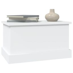 Berkfield Home Storage Box White 50x30x28 cm Engineered Wood - Size: 50 x 30 x 28 cm - thumbnail 4