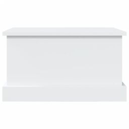 Berkfield Home Storage Box White 50x30x28 cm Engineered Wood - Size: 50 x 30 x 28 cm - thumbnail 6