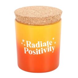 Something Different Radiate Positivity Lemon & Bergamot Scented Candle in Yellow - thumbnail 2