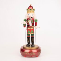 Shatchi 30cm Musical Animated Wooden Nutcrackers Soldiers Christmas Ornament Any One