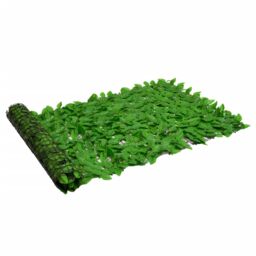 Berkfield Home Balcony Screen with Green Leaves 200x100 cm - thumbnail 1