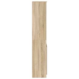 Berkfield Home Highboard Sonoma Oak 50x35x180 cm Engineered Wood in Light Tan - Size: 50 x 35 x 180 cm - thumbnail 7
