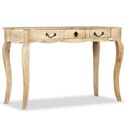 Berkfield Home Console Table Solid Mango Wood 120x50x80 cm in Brown - Size: 120 x 50 x 80 cm - thumbnail 3