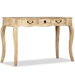 Berkfield Home Console Table Solid Mango Wood 120x50x80 cm in Brown - Size: 120 x 50 x 80 cm - thumbnail 2