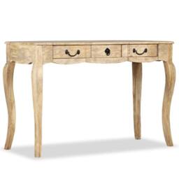 Berkfield Home Console Table Solid Mango Wood 120x50x80 cm in Brown - Size: 120 x 50 x 80 cm - thumbnail 4