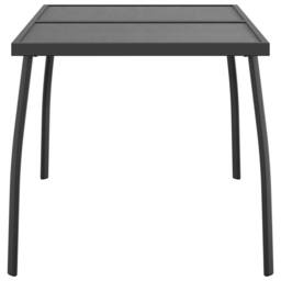 Berkfield Home Garden Table Anthracite 110x80x72 cm Steel Mesh in Black - Size: 110 x 80 x 72 cm - thumbnail 4