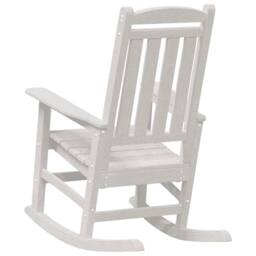 Berkfield Home Garden Rocking Chairs 2 pcs White 70x92x107.5 cm HDPE - thumbnail 7