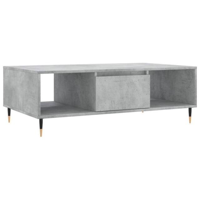 Berkfield Home Coffee Table Concrete Grey 104x60x35 cm Engineered Wood - Size: 104 x 60 x 35 cm - image 1
