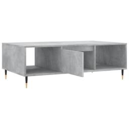 Berkfield Home Coffee Table Concrete Grey 104x60x35 cm Engineered Wood - Size: 104 x 60 x 35 cm - thumbnail 6
