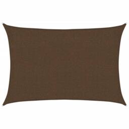 Berkfield Home Sunshade Sail 160 g/m¬≤ Brown 2x3 m HDPE - thumbnail 1