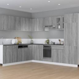Berkfield Home Hanging Cabinet Grey Sonoma 29.5x31x60 cm Engineered Wood - thumbnail 3
