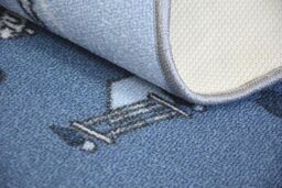 RugsX Anti-Slip Wall-To-Wall Rug in Blue - Size: 100 cm x 150 cm - thumbnail 5