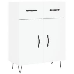 Berkfield Home Highboard White 69.5x34x180 cm Engineered Wood - thumbnail 7