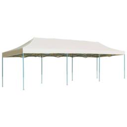 Berkfield Home Folding Pop-up Party Tent 3x9 m Cream in Beige - thumbnail 2