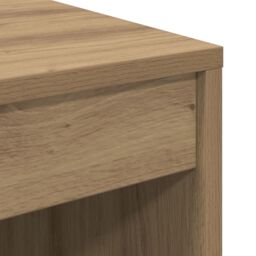 Berkfield Home Writing Desk Artisan oak Engineered wood 60 x 50 x 76 cm in Brown - thumbnail 7