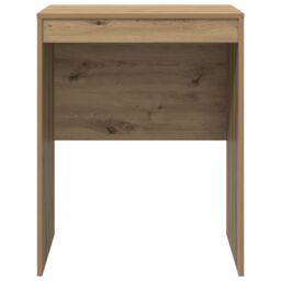 Berkfield Home Writing Desk Artisan oak Engineered wood 60 x 50 x 76 cm in Brown - thumbnail 4