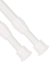 Neel Blue 2pcs White Extendable Curtain Poles - 55cm-90cm